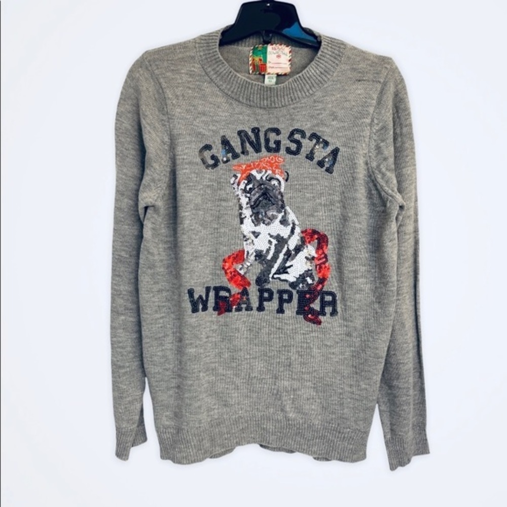 Pug Christmas Sweater XL